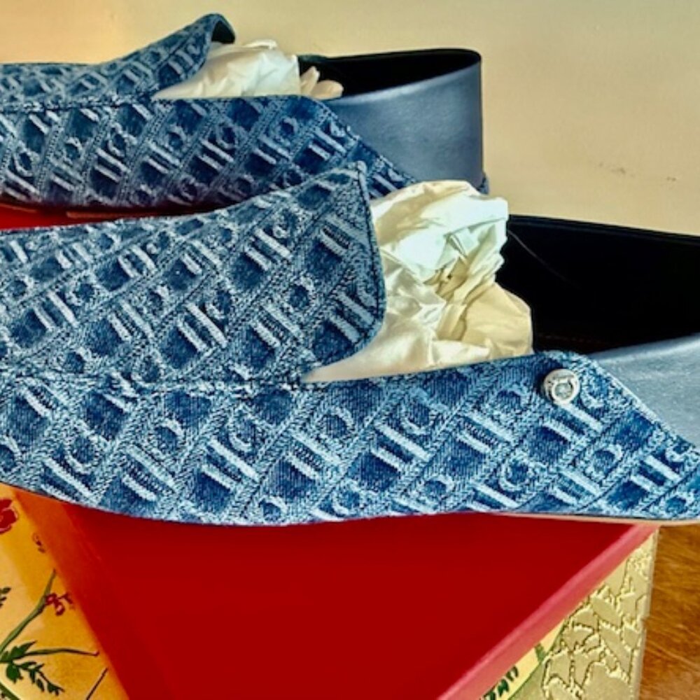 SALVATORE FERRAGAMO-BRANDNEW! 2025-Blue Men's DriversLoafers 949$ EU/IT 8,US 9